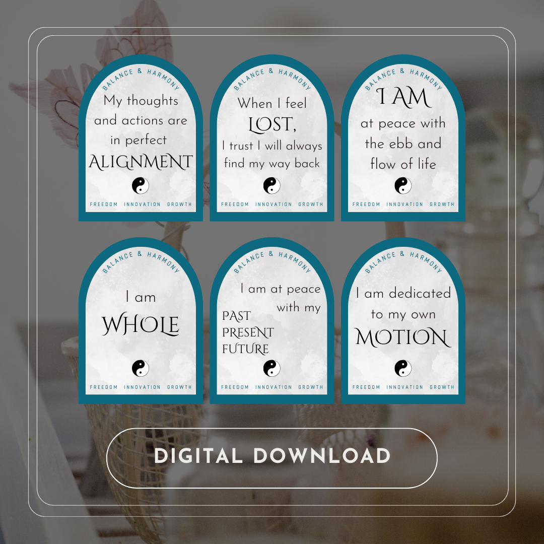 Balance & Harmony Affirmation Cards