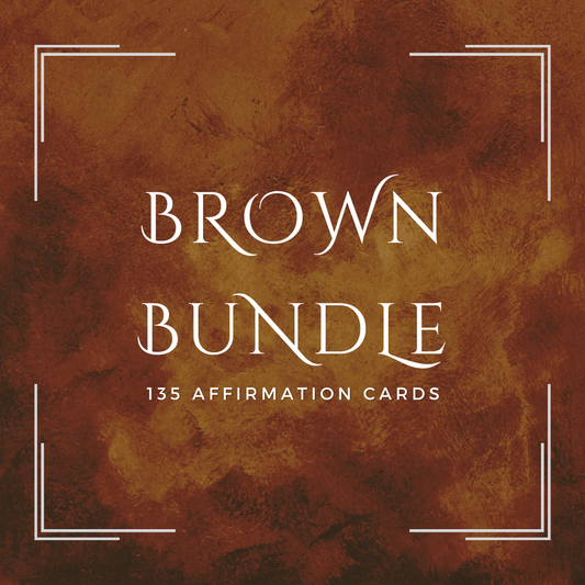 Brown Bundle Affirmation Cards