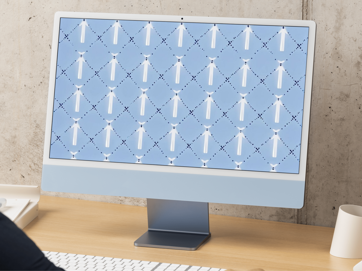 Baby Blue Pattern Wallpapers