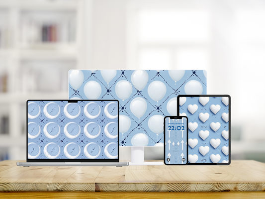 Baby Blue Pattern Wallpapers